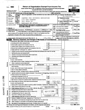 IRS Form 990 2007
