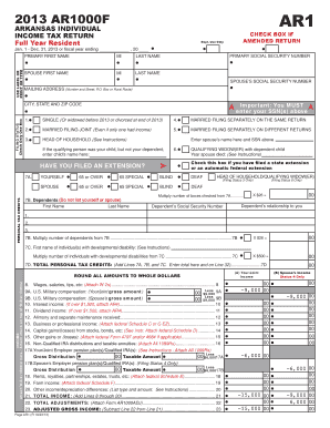 Arkansas Individual Income Tax Return