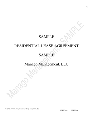 Residential Lease Agreement