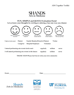 AIM Together Evaluation Form