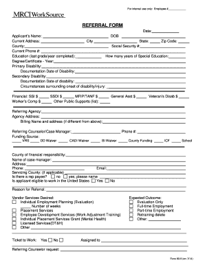 Employee Referral Form