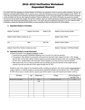 12-13 AU Verification Worksheet Dependent REVISEDdoc