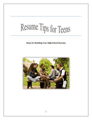 High School Resume Guide
