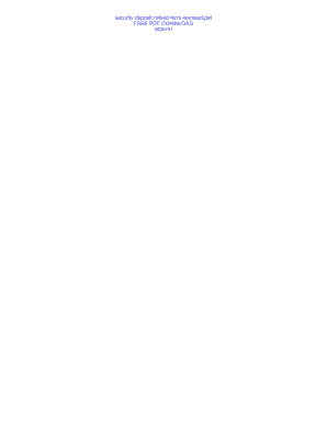 Security Deposit Refund Form Itemized