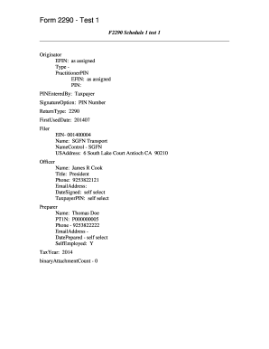 Form 2290 Heavy Highway Vehicle Use Tax Return