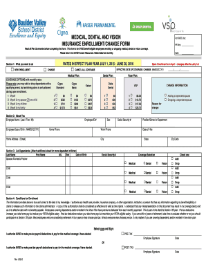 Boulder Valley School District Employee Insurance Enrollment Form