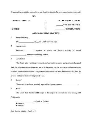 Bracketed items are informational only and should be - texaslawyershelp