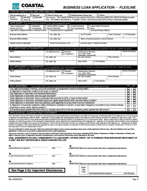 Business Loan Application - Flexline