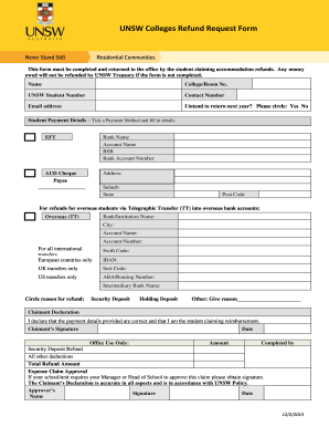 UNSW Expense Reimbursement Form