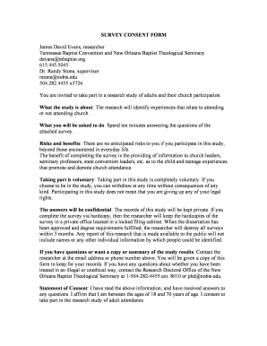 Survey Consent Form