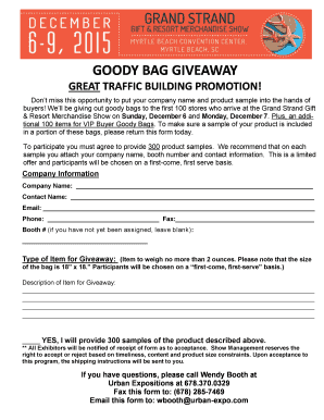 GOODY AG GIVEAWAY - Orlando Gift Show