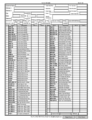 Purchase Order Form