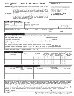 Healthcare Expenses Claim Form