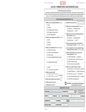 California HIV Risk Reduction Questionnaire