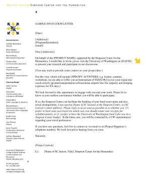 Sample Invitation Letter