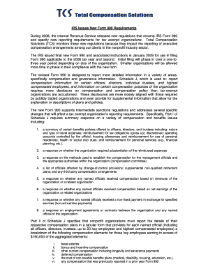IRS Form 990 Requirements