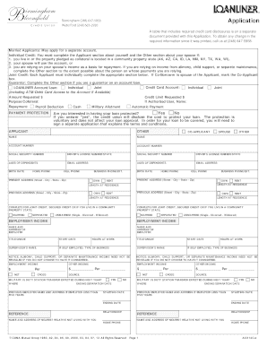 Home Equity Line of Credit Application