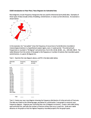 Rose Diagram Data Analysis Form