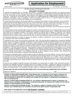 Employment Application Form