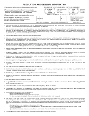 Edlen Electrical Exhibition Services Order Form