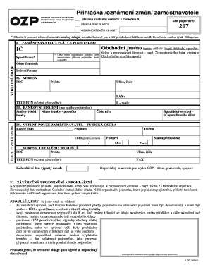 Czech Republic Employer Registration Form