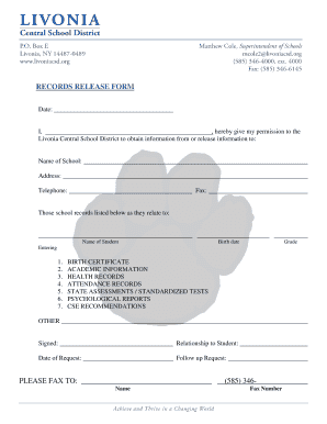 Records Release Form