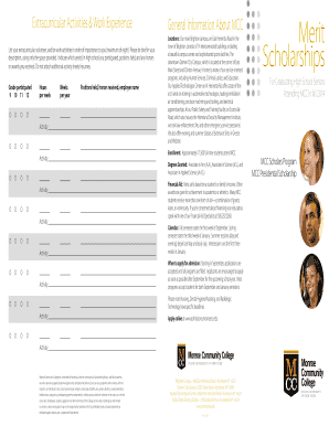MCC Scholarship Application Form