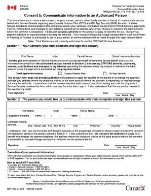 Consent to Communicate Information to an Authorized Person