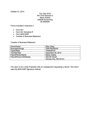 Form 941 for 2015: Employer’s Quarterly Federal Tax Return