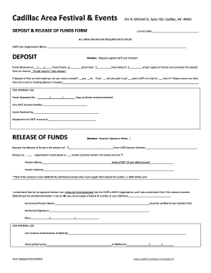deposit release form
Fillable Online CAFE Deposit Release Form 10-10-10 Fax Email ... deposit release form
Fillable Online CAFE Deposit Release Form 10-10-10 Fax Email ...