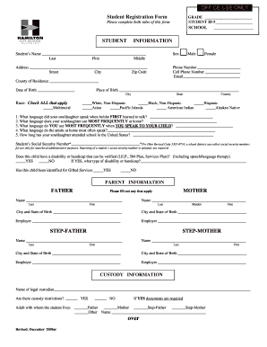 Student Registration Form