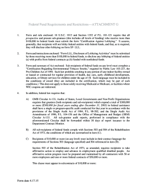 Certification Against Lobbying