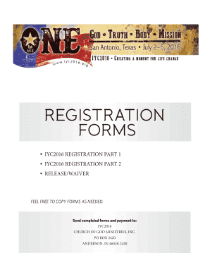 IYC2016 Registration and Waiver Form