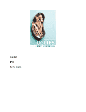 Uglies Series Reading Comprehension Worksheet