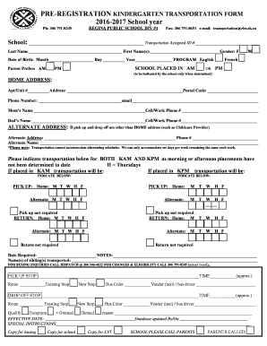 Kindertransport Pre-Registration Form