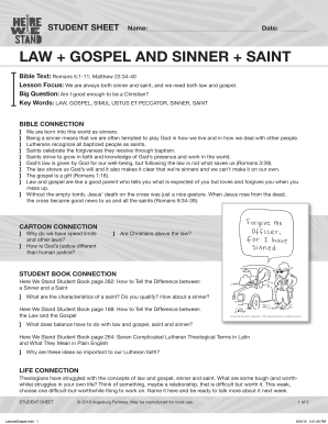 LaW goSpeL and Sinner SainT - faithlutheranwhitehallorg