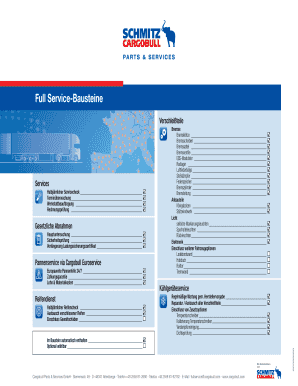 Cargobull Full Service-Bausteine