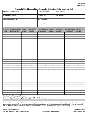 Report of Withholdings and Contributions for Health Benefits