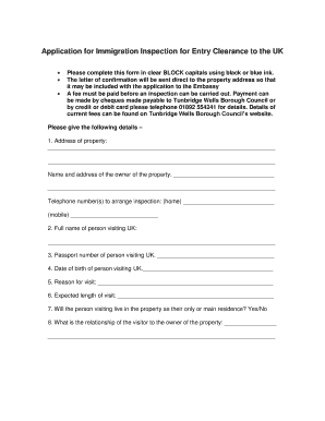 UK Immigration Inspection Application