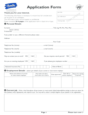 Job Application Form