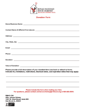 Donation Form