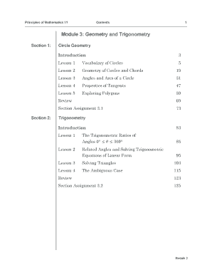 Module 3 Geometry and Trigonometry - Open School BC