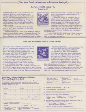 Hollywood Hijinx Game Order Form