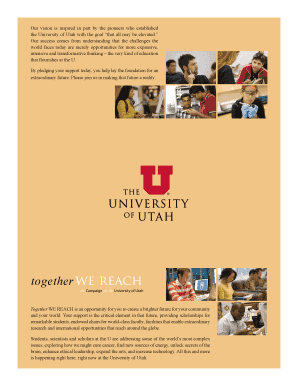 University of Utah Pledge Agreement