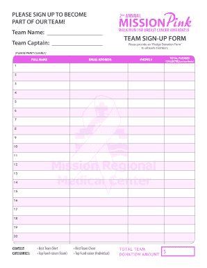 Team Sign-Up Form