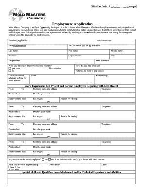 Employment Application Form