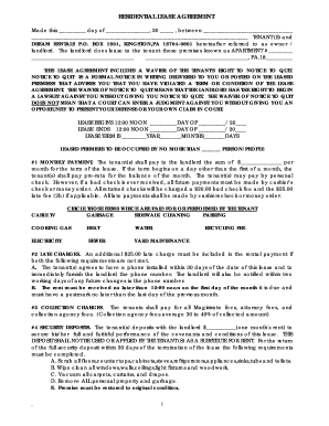 Residential Lease Agreement