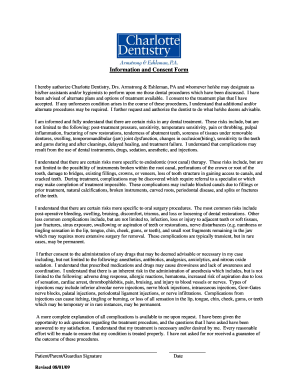 Dental Treatment Consent Form