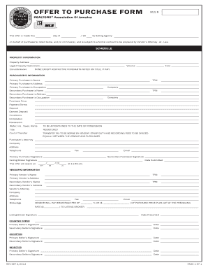 Offer to Purchase Form
