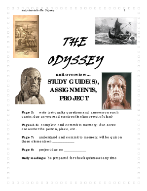 The Odyssey Study Guide